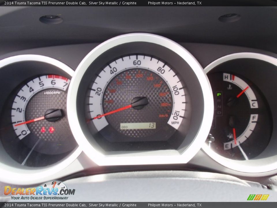 2014 Toyota Tacoma TSS Prerunner Double Cab Gauges Photo #31