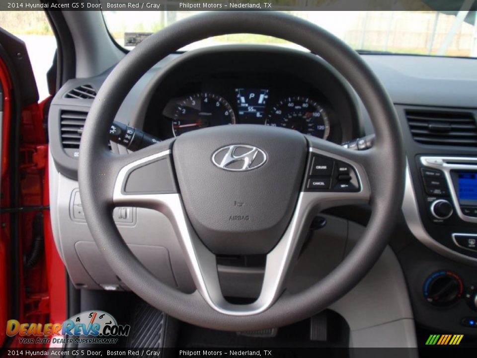 2014 Hyundai Accent GS 5 Door Steering Wheel Photo #28