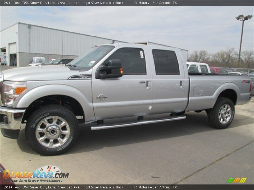 2014 Ford F350 Super Duty Lariat Crew Cab 4x4 Ingot Silver Metallic / Black Photo #1