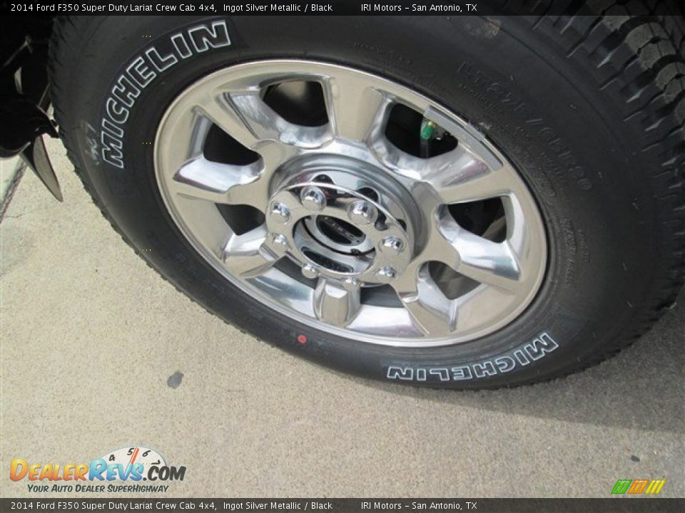 2014 Ford F350 Super Duty Lariat Crew Cab 4x4 Ingot Silver Metallic / Black Photo #2