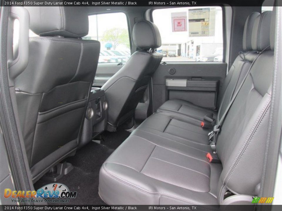 2014 Ford F350 Super Duty Lariat Crew Cab 4x4 Ingot Silver Metallic / Black Photo #7