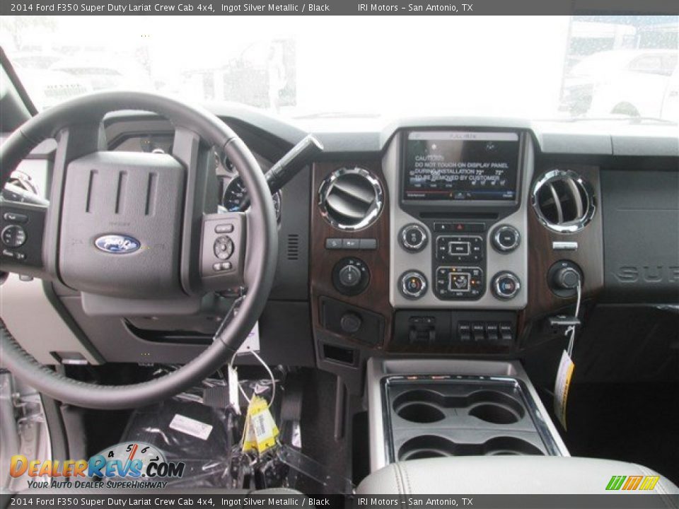 2014 Ford F350 Super Duty Lariat Crew Cab 4x4 Ingot Silver Metallic / Black Photo #8