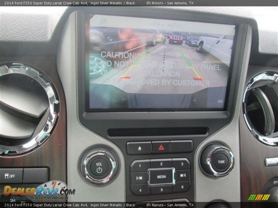 2014 Ford F350 Super Duty Lariat Crew Cab 4x4 Ingot Silver Metallic / Black Photo #9
