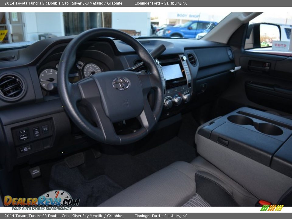 2014 Toyota Tundra SR Double Cab Silver Sky Metallic / Graphite Photo #7