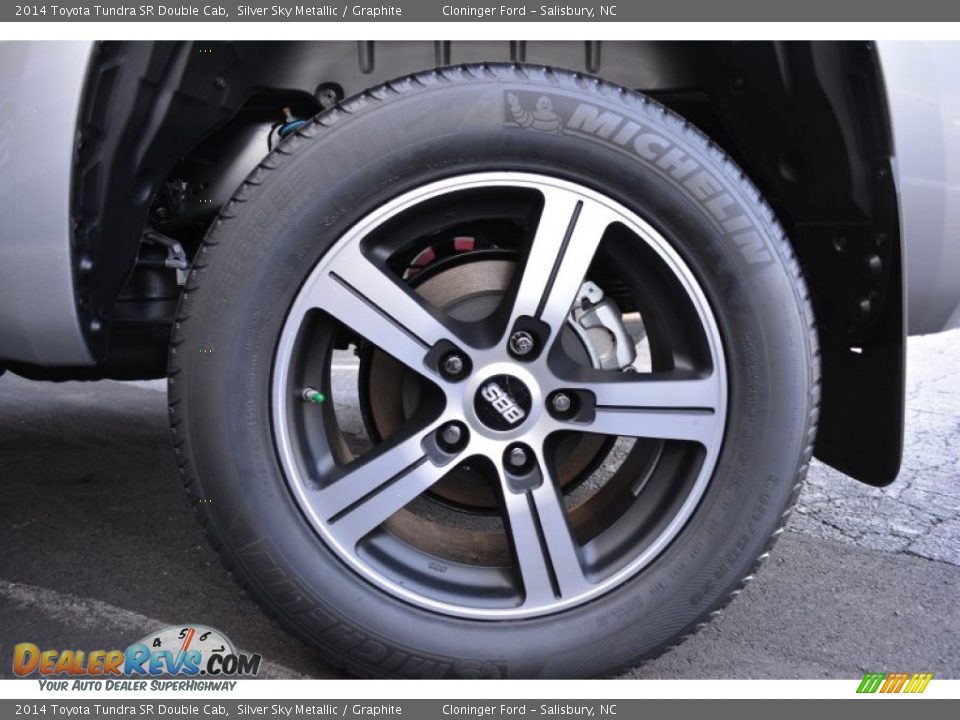 2014 Toyota Tundra SR Double Cab Silver Sky Metallic / Graphite Photo #10