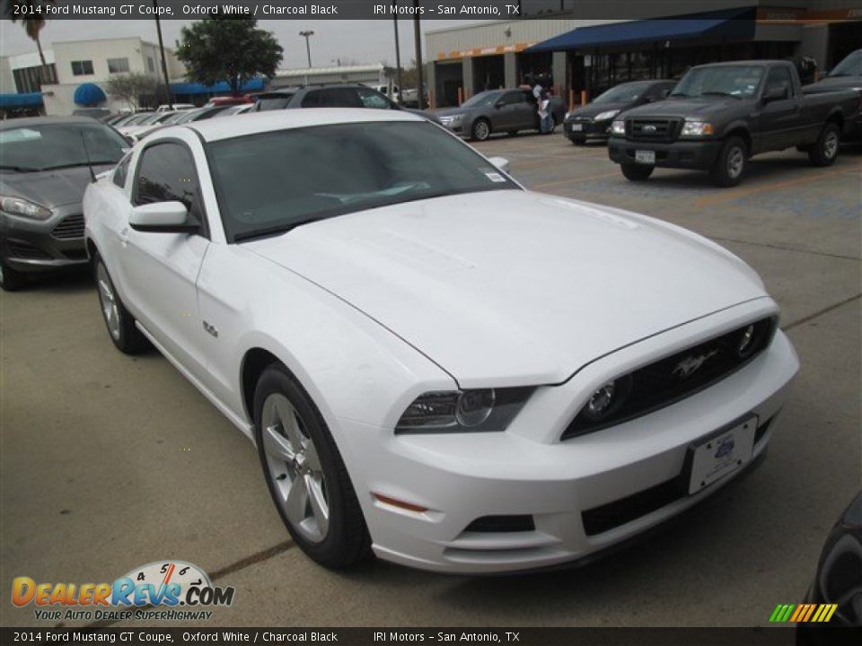 2014 Ford Mustang GT Coupe Oxford White / Charcoal Black Photo #6
