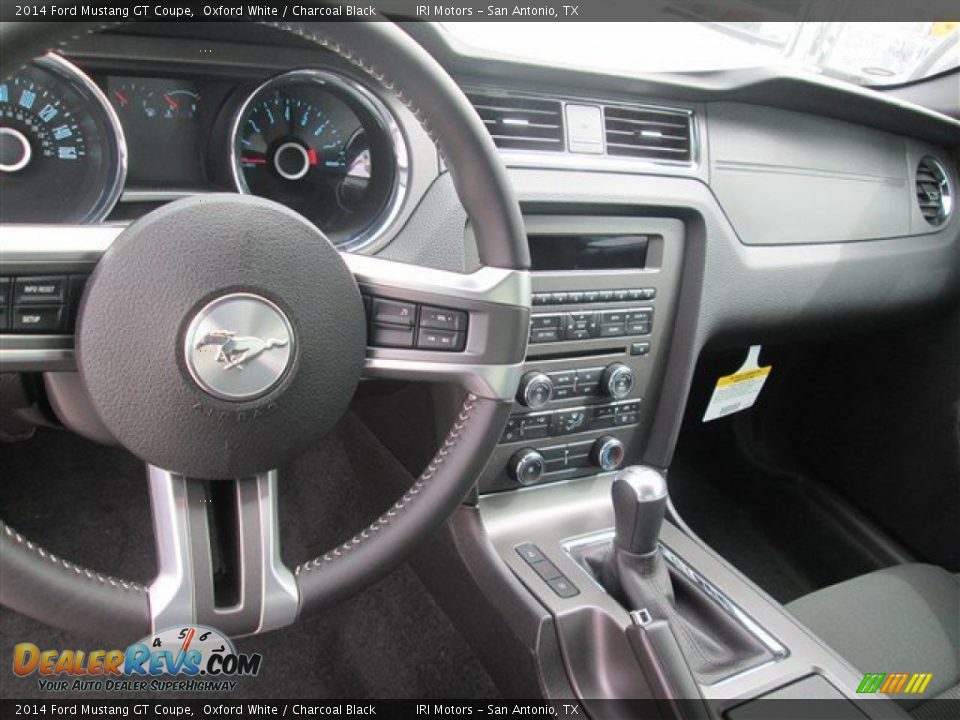 2014 Ford Mustang GT Coupe Oxford White / Charcoal Black Photo #9