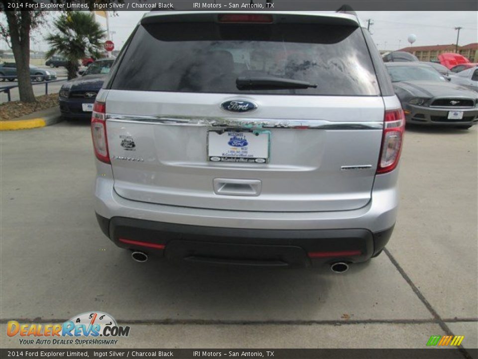 2014 Ford Explorer Limited Ingot Silver / Charcoal Black Photo #4