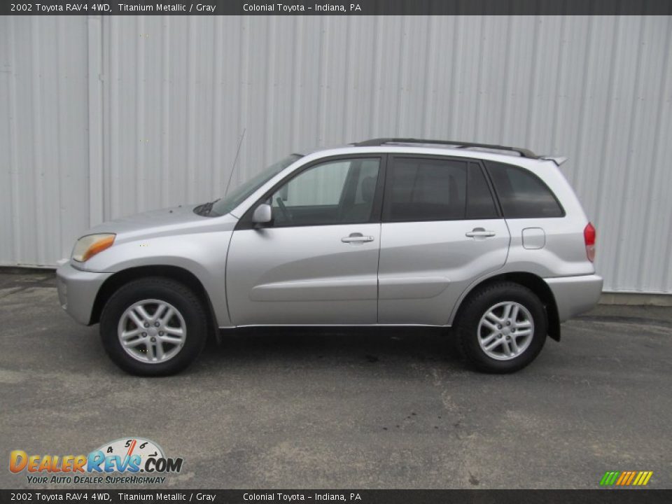 2002 Toyota RAV4 4WD Titanium Metallic / Gray Photo #2