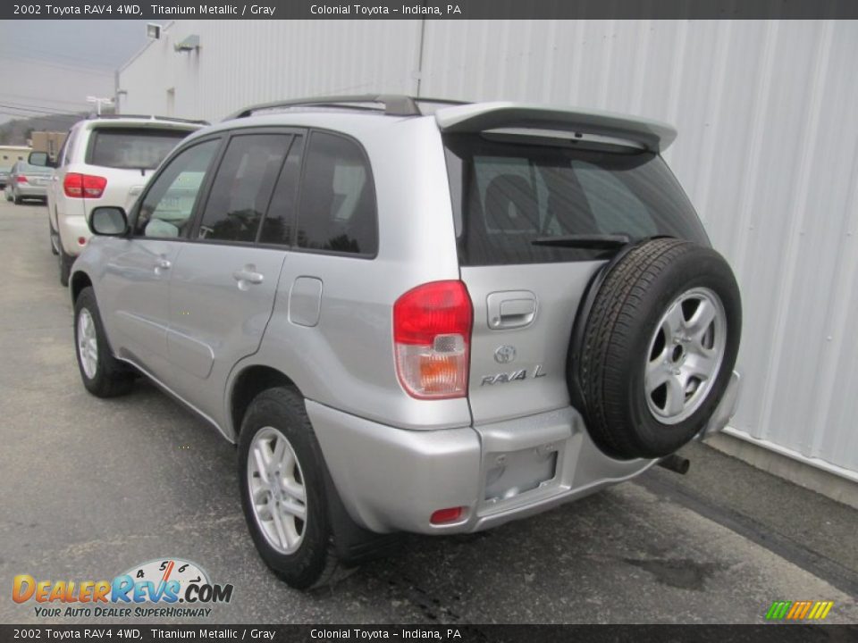 2002 Toyota RAV4 4WD Titanium Metallic / Gray Photo #4