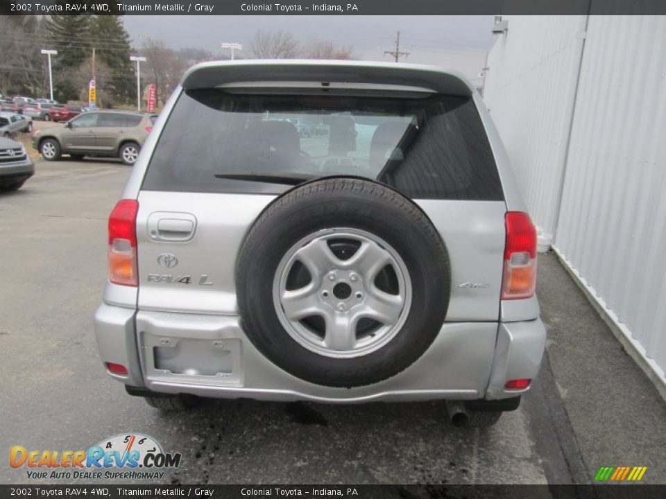 2002 Toyota RAV4 4WD Titanium Metallic / Gray Photo #5