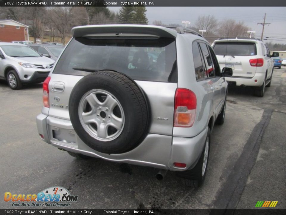 2002 Toyota RAV4 4WD Titanium Metallic / Gray Photo #6