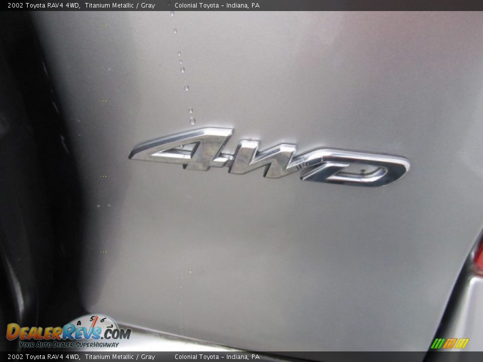 2002 Toyota RAV4 4WD Titanium Metallic / Gray Photo #7