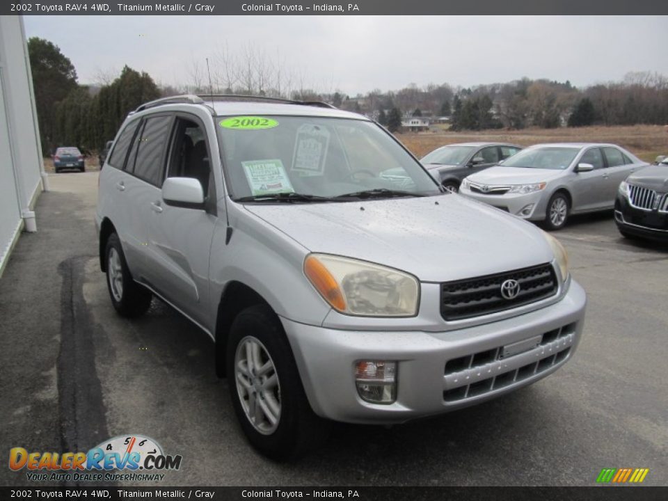 2002 Toyota RAV4 4WD Titanium Metallic / Gray Photo #8