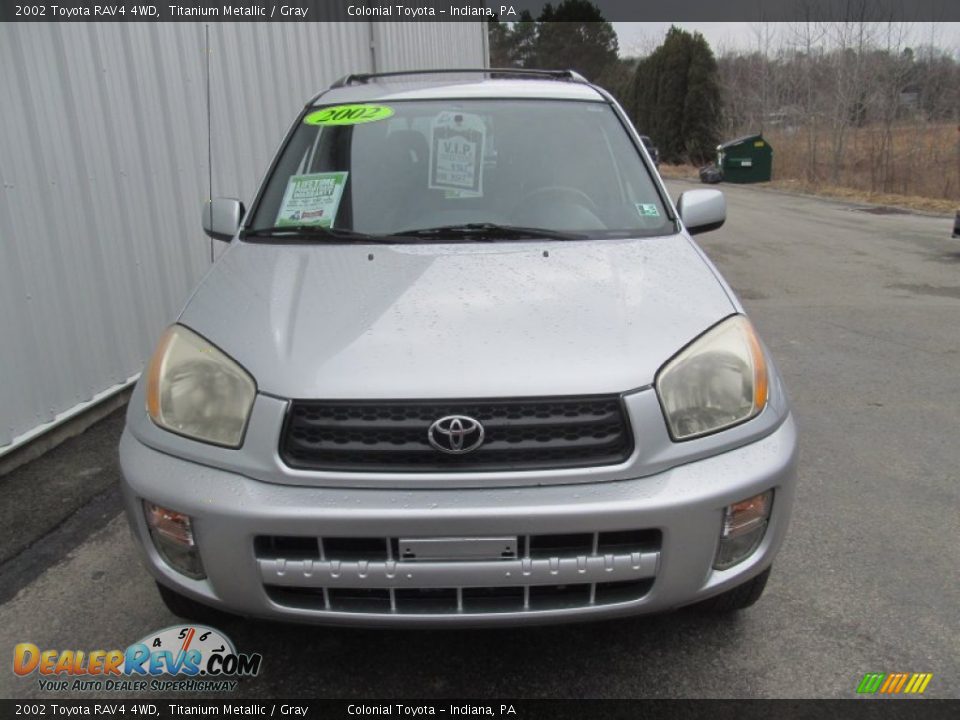 2002 Toyota RAV4 4WD Titanium Metallic / Gray Photo #9