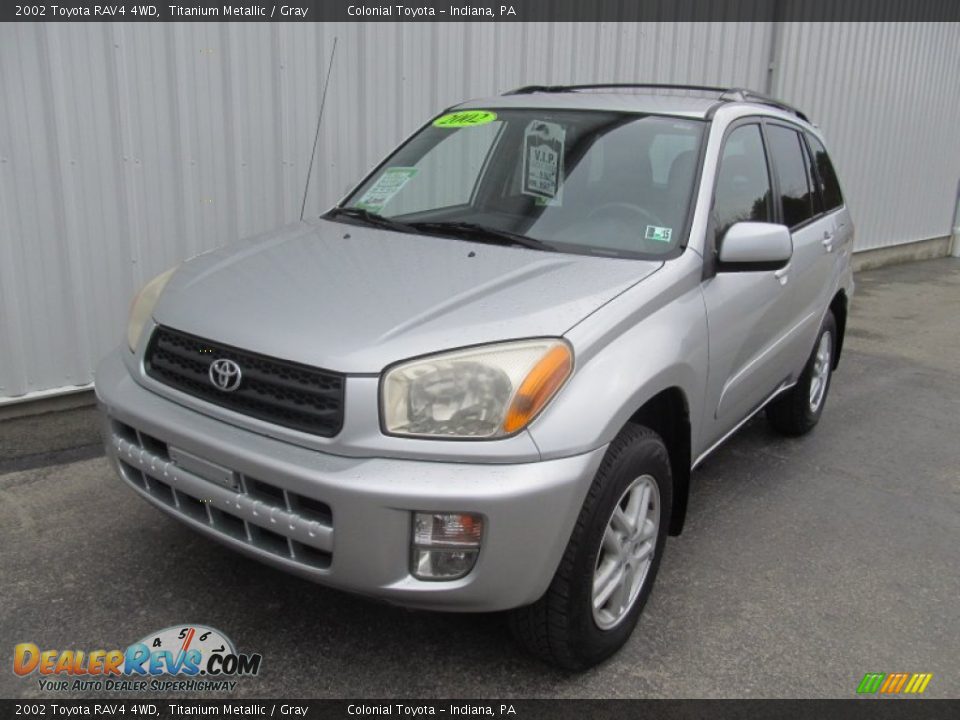 2002 Toyota RAV4 4WD Titanium Metallic / Gray Photo #10