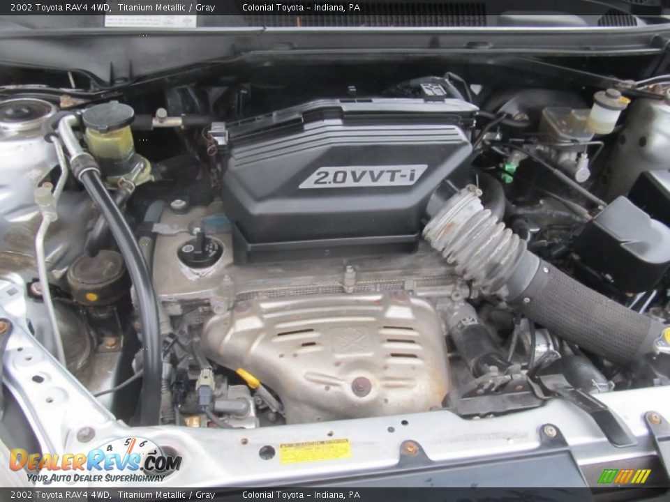 2002 Toyota RAV4 4WD Titanium Metallic / Gray Photo #11