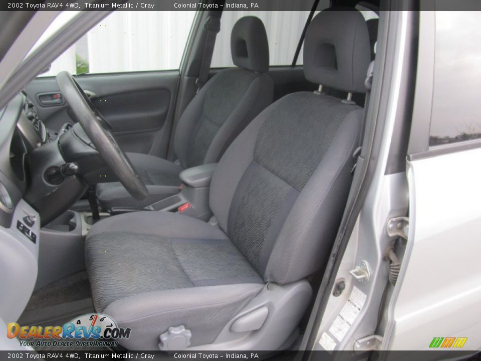 2002 Toyota RAV4 4WD Titanium Metallic / Gray Photo #13