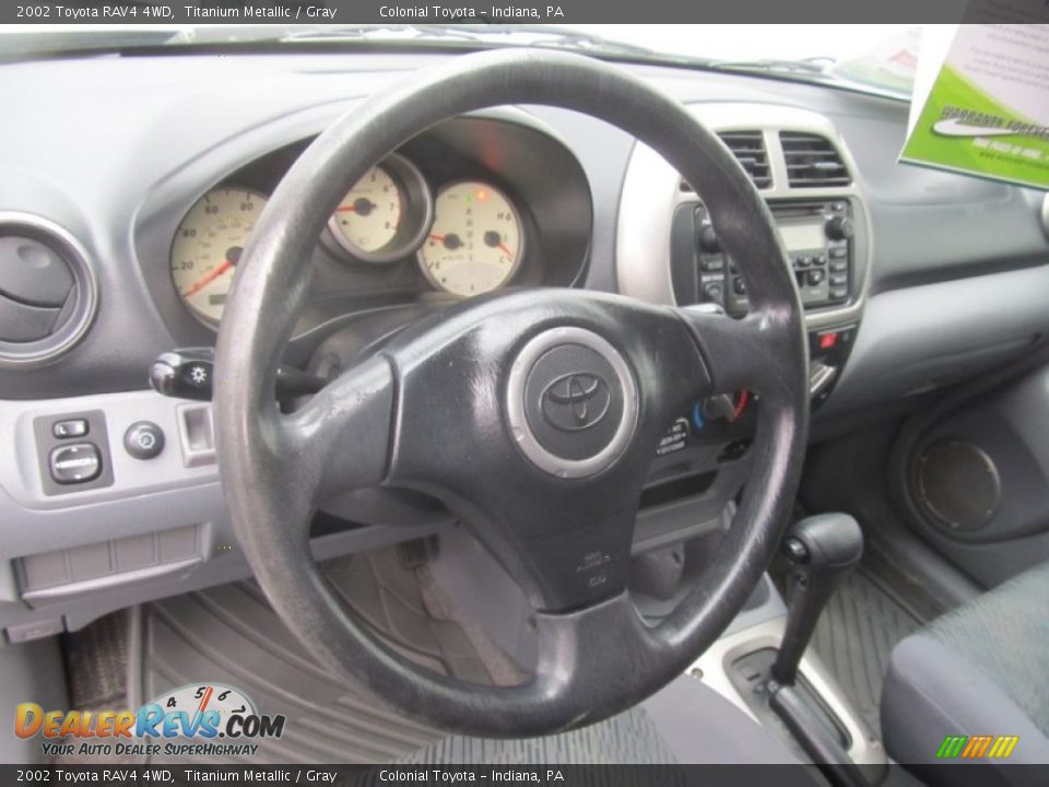 2002 Toyota RAV4 4WD Titanium Metallic / Gray Photo #15