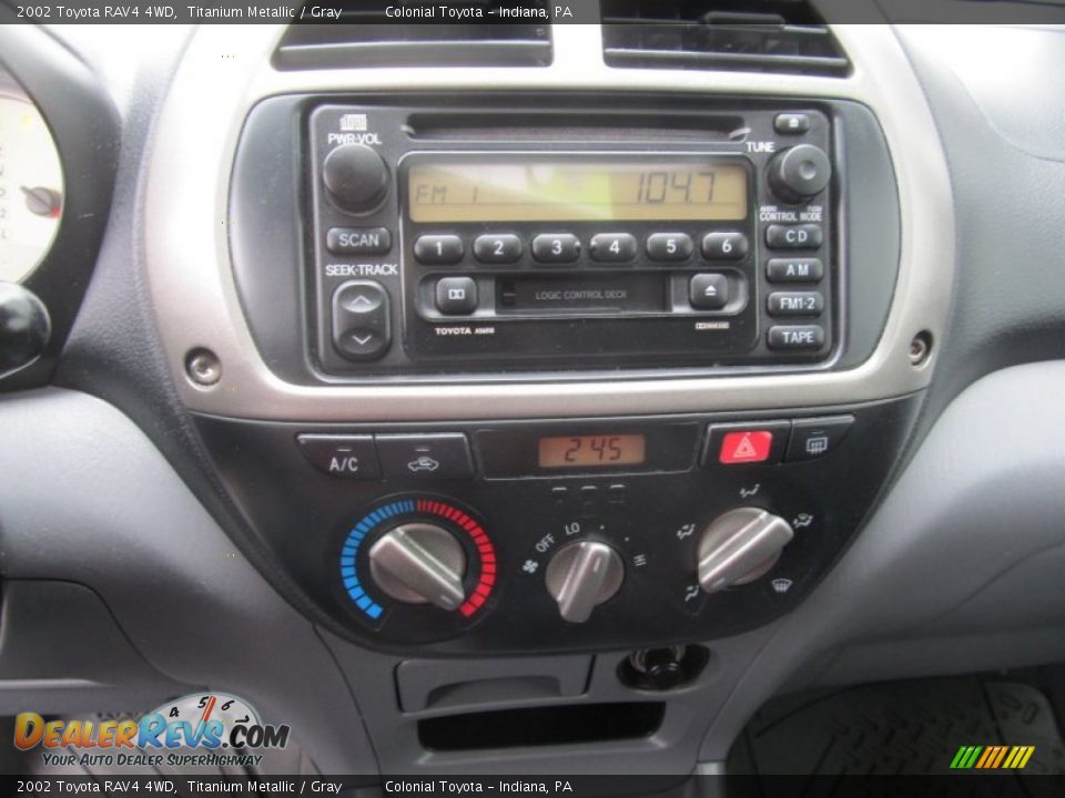 2002 Toyota RAV4 4WD Titanium Metallic / Gray Photo #17