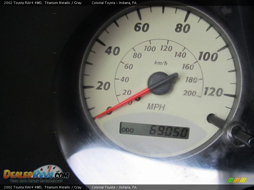 2002 Toyota RAV4 4WD Titanium Metallic / Gray Photo #20