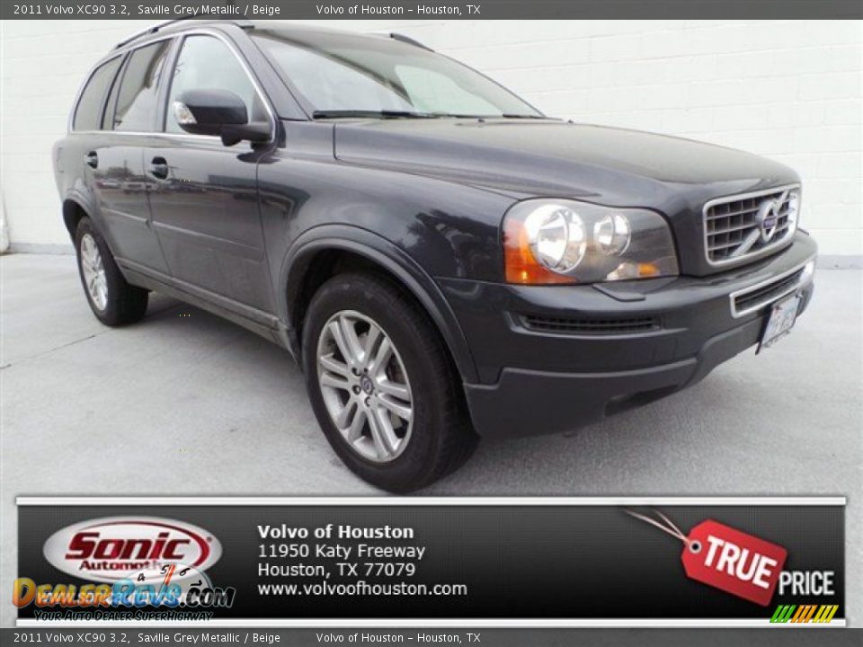 2011 Volvo XC90 3.2 Saville Grey Metallic / Beige Photo #1