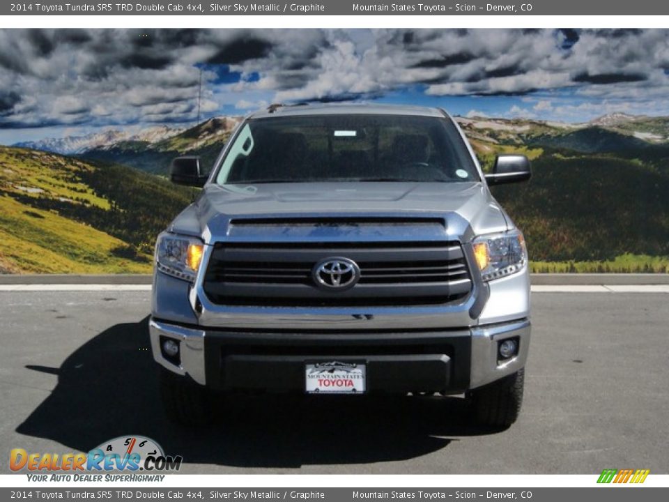 2014 Toyota Tundra SR5 TRD Double Cab 4x4 Silver Sky Metallic / Graphite Photo #2