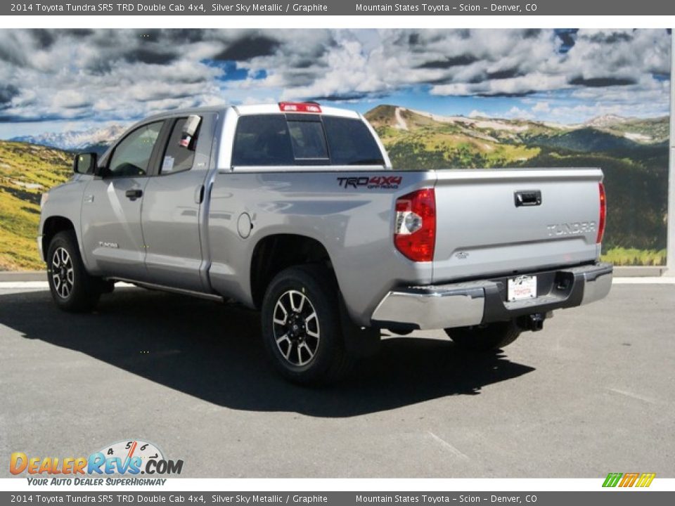 2014 Toyota Tundra SR5 TRD Double Cab 4x4 Silver Sky Metallic / Graphite Photo #3