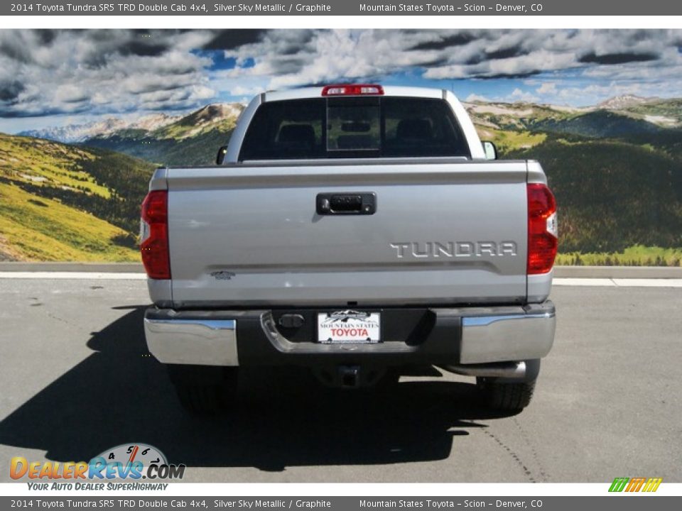 2014 Toyota Tundra SR5 TRD Double Cab 4x4 Silver Sky Metallic / Graphite Photo #4