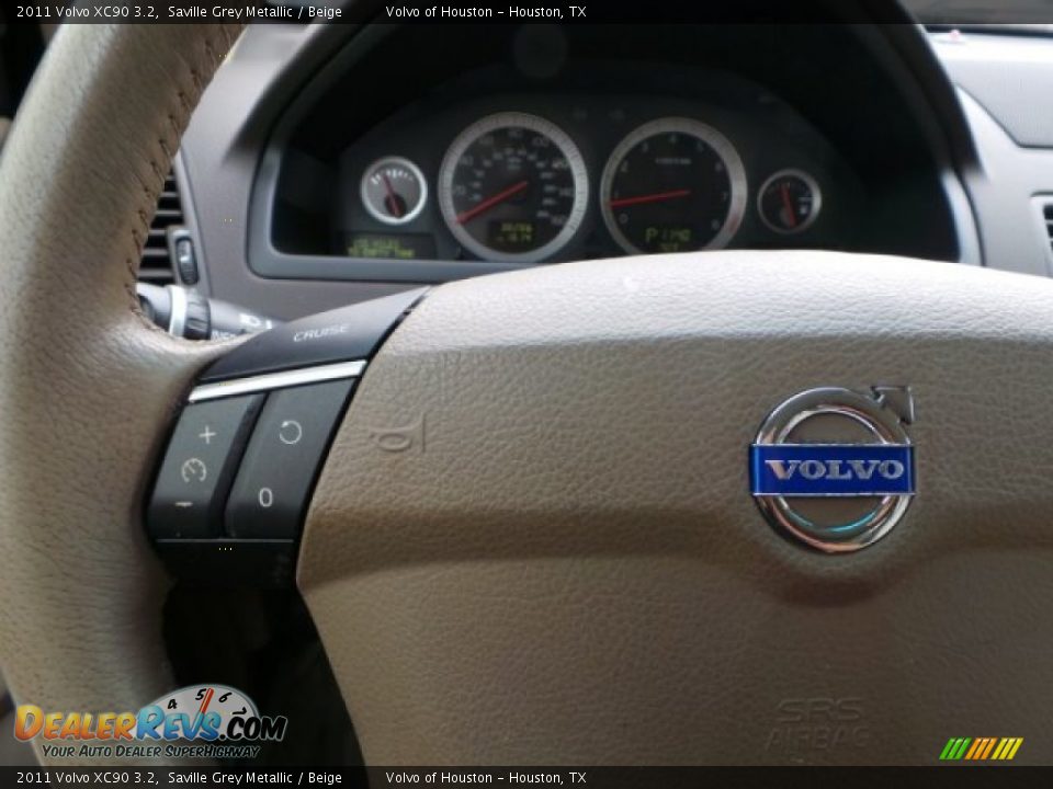 2011 Volvo XC90 3.2 Saville Grey Metallic / Beige Photo #19