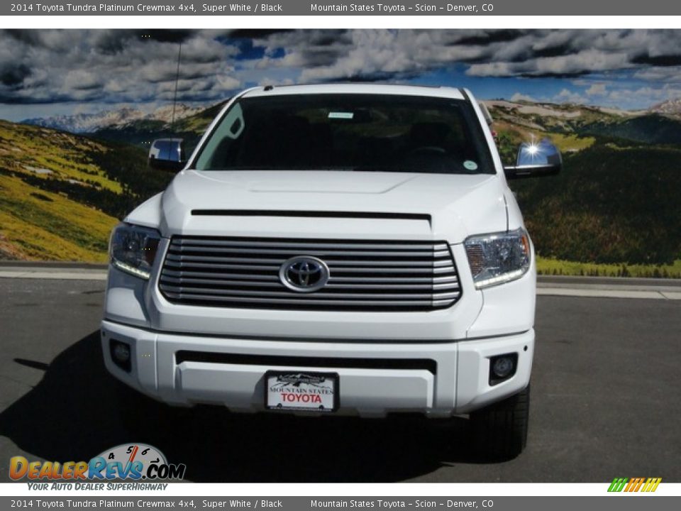 2014 Toyota Tundra Platinum Crewmax 4x4 Super White / Black Photo #2