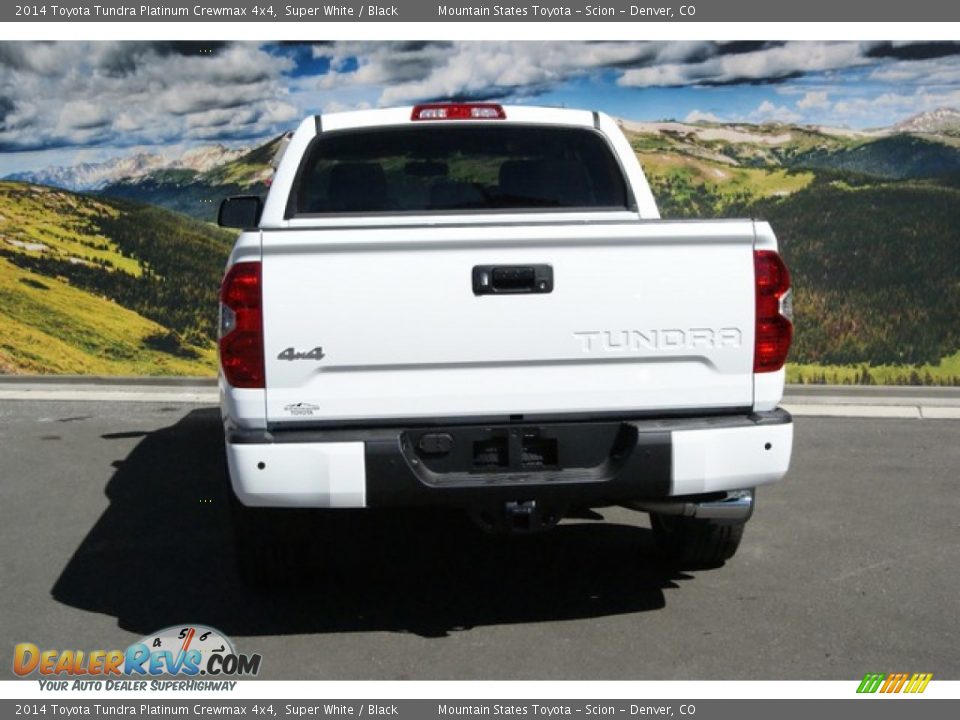 2014 Toyota Tundra Platinum Crewmax 4x4 Super White / Black Photo #4