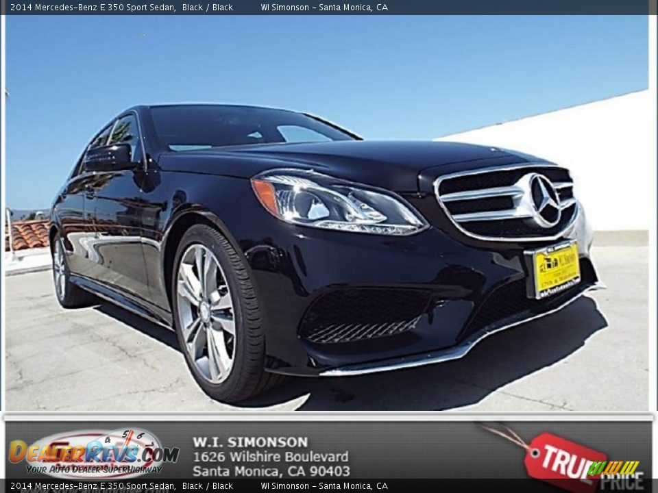 2014 Mercedes-Benz E 350 Sport Sedan Black / Black Photo #1