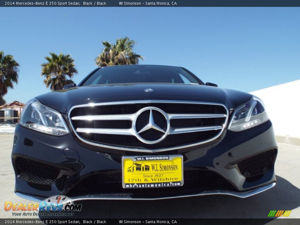 2014 Mercedes-Benz E 350 Sport Sedan Black / Black Photo #2