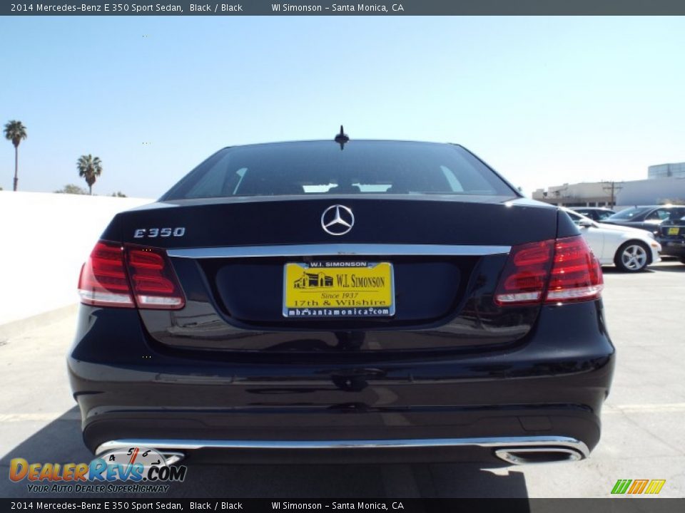2014 Mercedes-Benz E 350 Sport Sedan Black / Black Photo #5