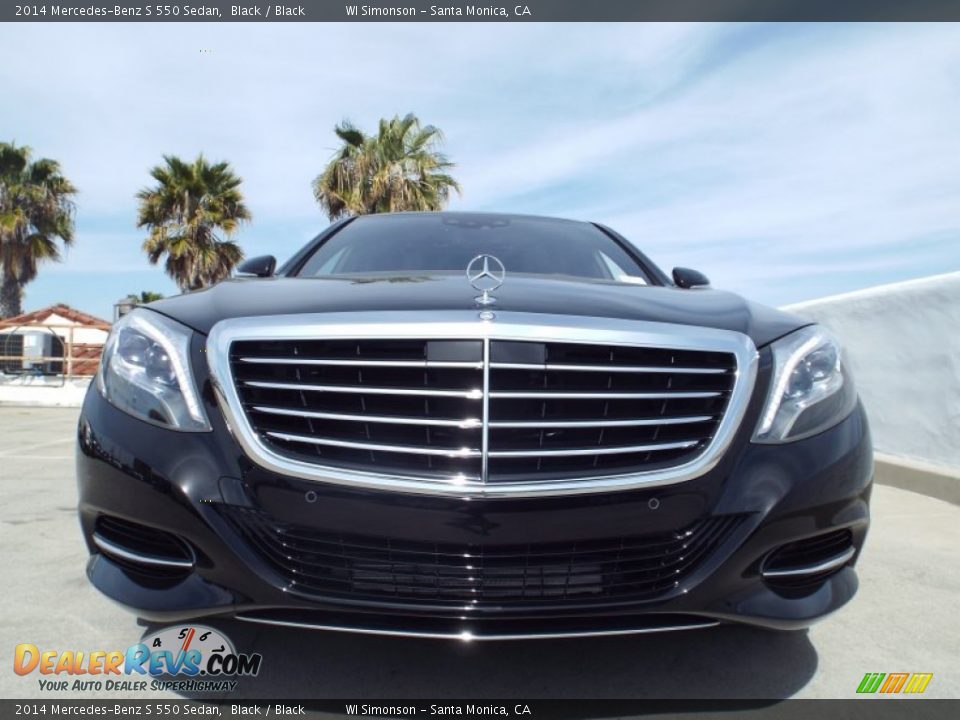 2014 Mercedes-Benz S 550 Sedan Black / Black Photo #2