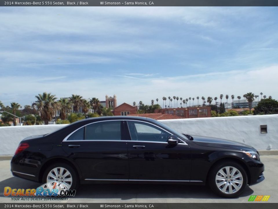 2014 Mercedes-Benz S 550 Sedan Black / Black Photo #3
