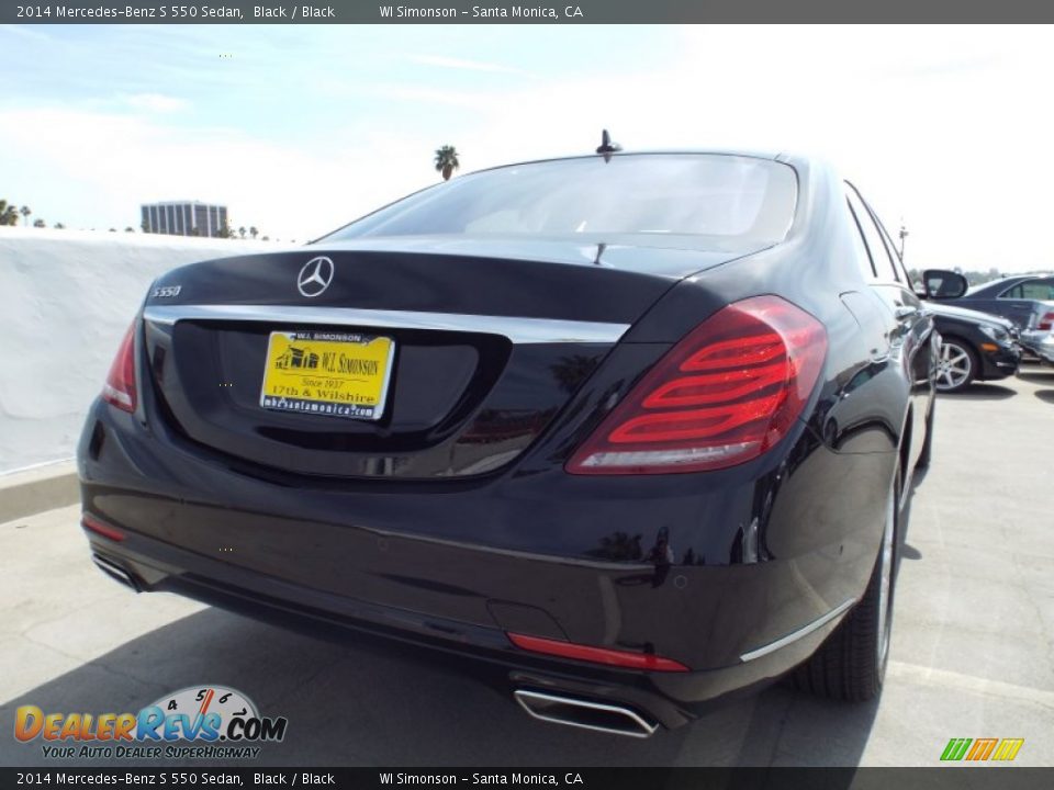 2014 Mercedes-Benz S 550 Sedan Black / Black Photo #4