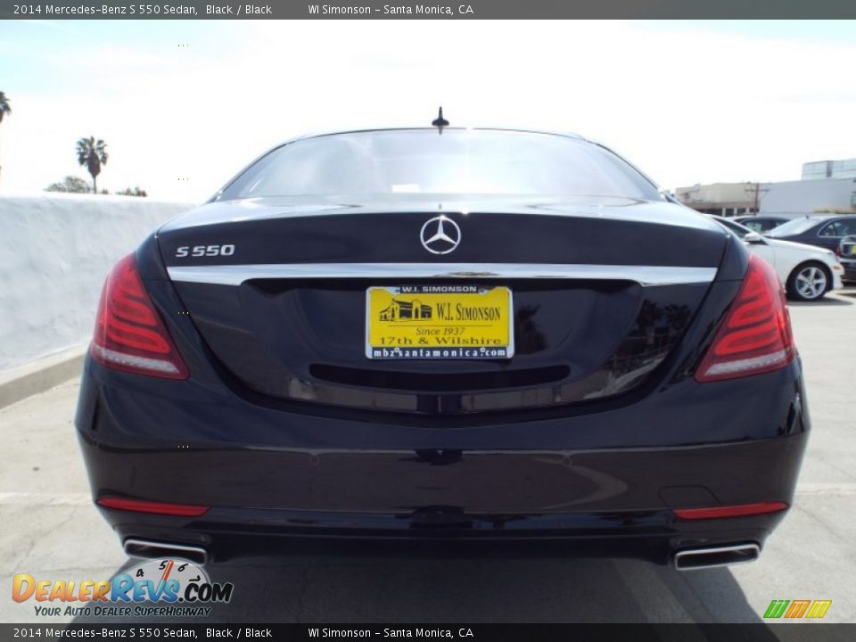 2014 Mercedes-Benz S 550 Sedan Black / Black Photo #5