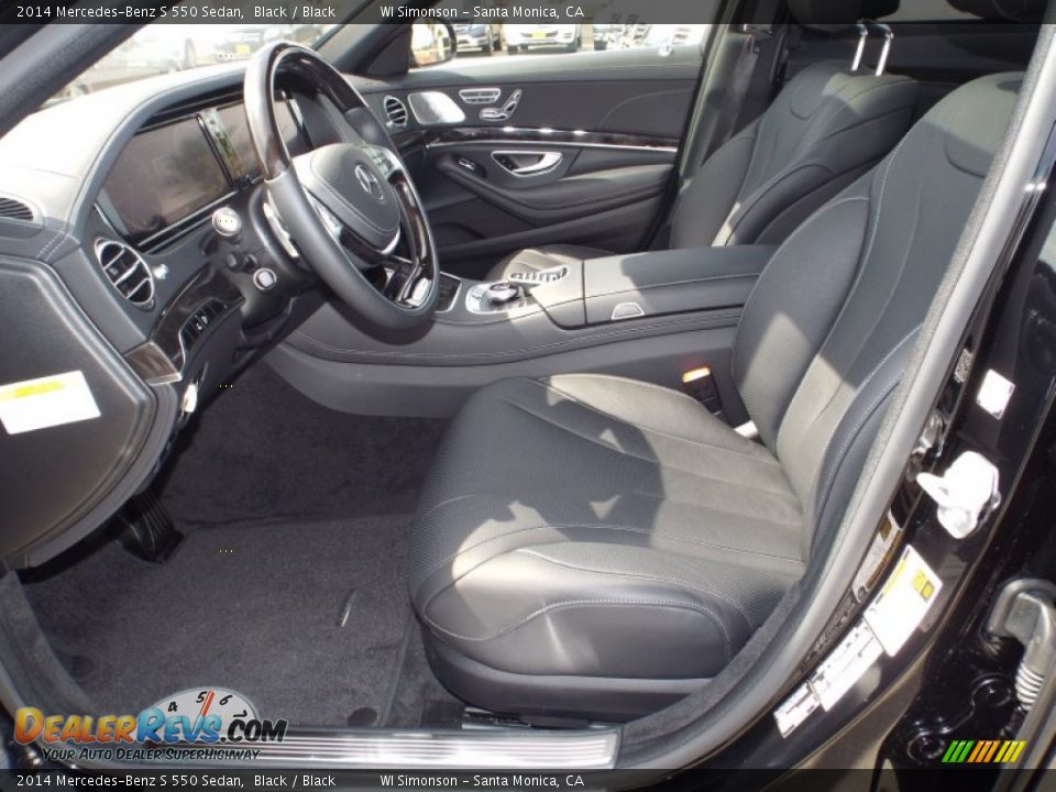 2014 Mercedes-Benz S 550 Sedan Black / Black Photo #7