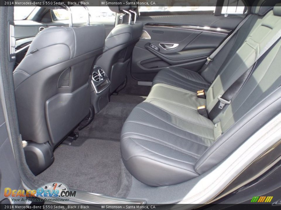 2014 Mercedes-Benz S 550 Sedan Black / Black Photo #8