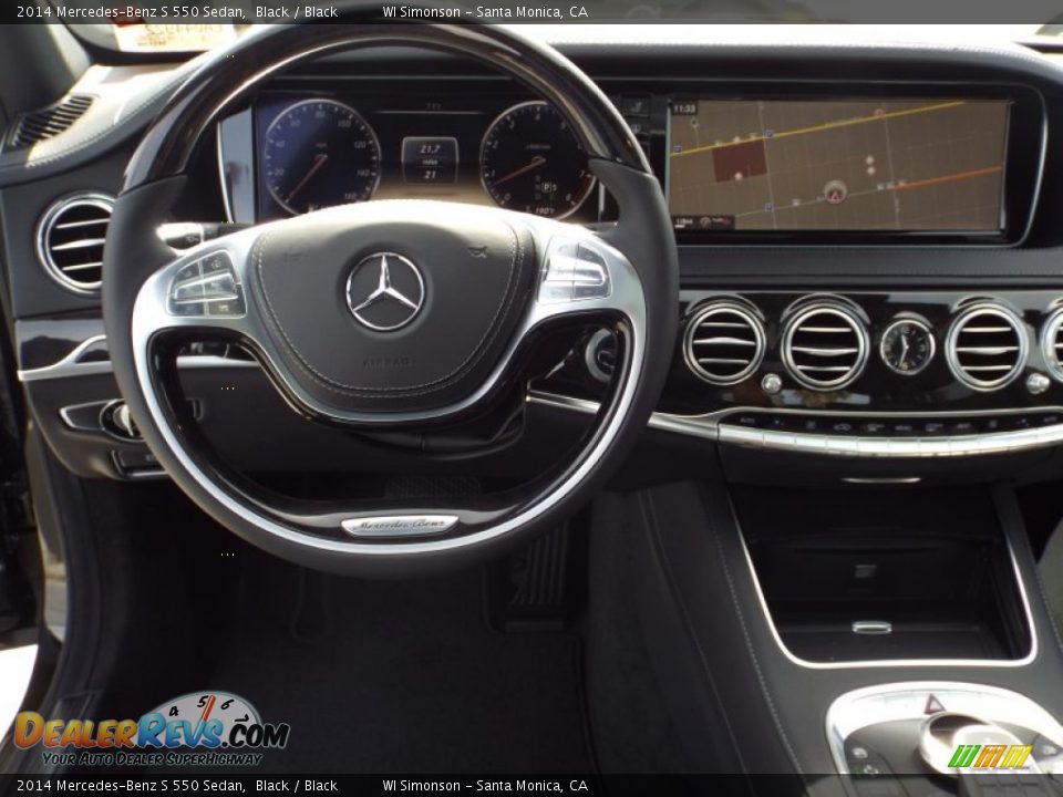 2014 Mercedes-Benz S 550 Sedan Black / Black Photo #9