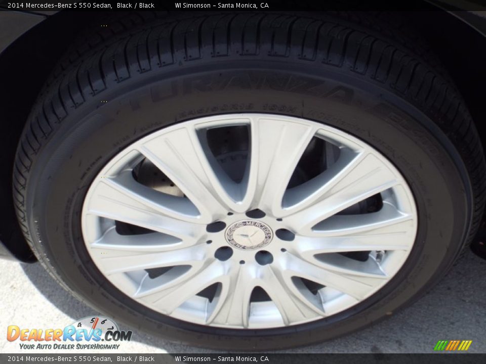 2014 Mercedes-Benz S 550 Sedan Black / Black Photo #10