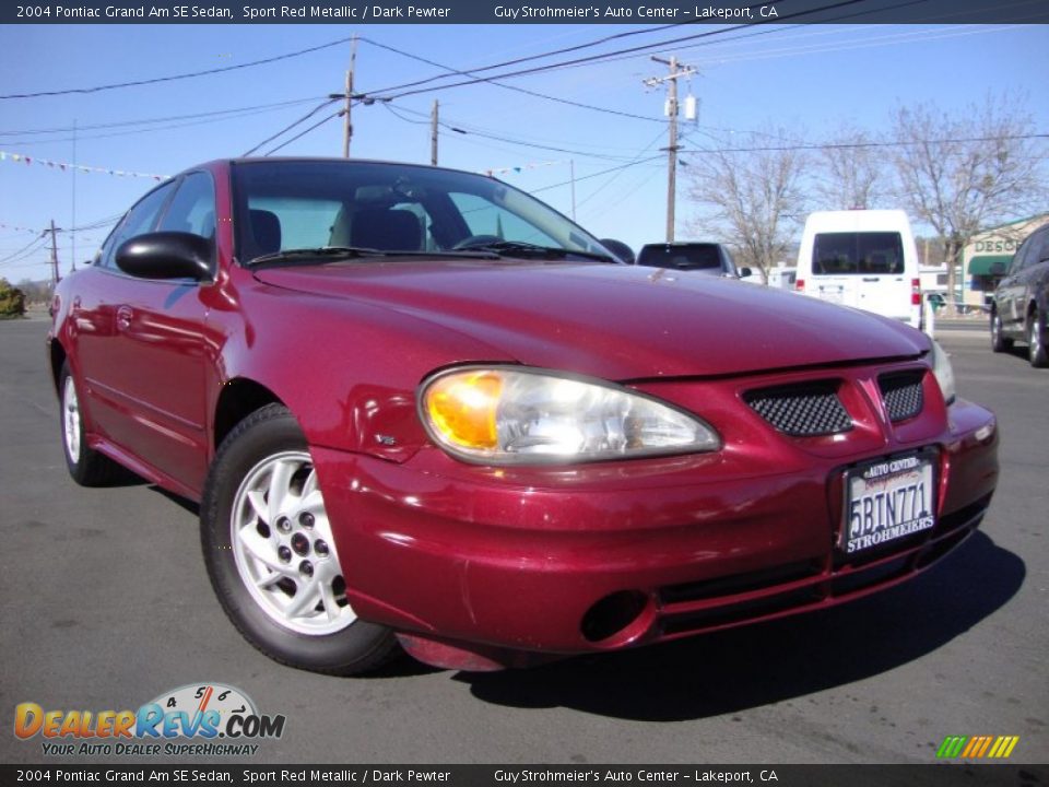 2004 Pontiac Grand Am SE Sedan Sport Red Metallic / Dark Pewter Photo #1