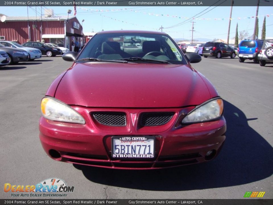 2004 Pontiac Grand Am SE Sedan Sport Red Metallic / Dark Pewter Photo #2
