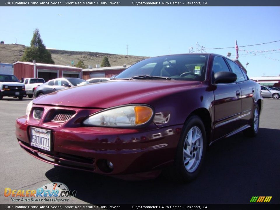 2004 Pontiac Grand Am SE Sedan Sport Red Metallic / Dark Pewter Photo #3
