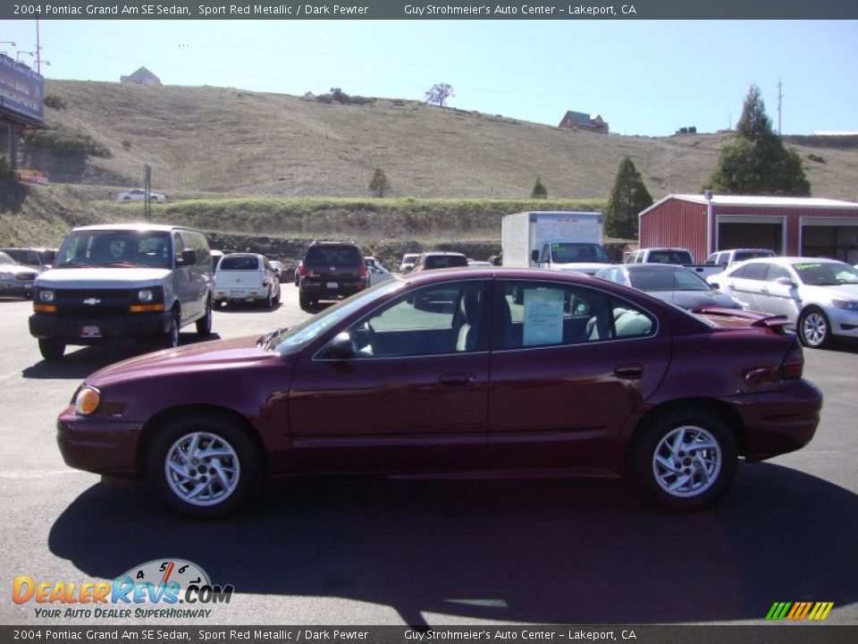 2004 Pontiac Grand Am SE Sedan Sport Red Metallic / Dark Pewter Photo #4