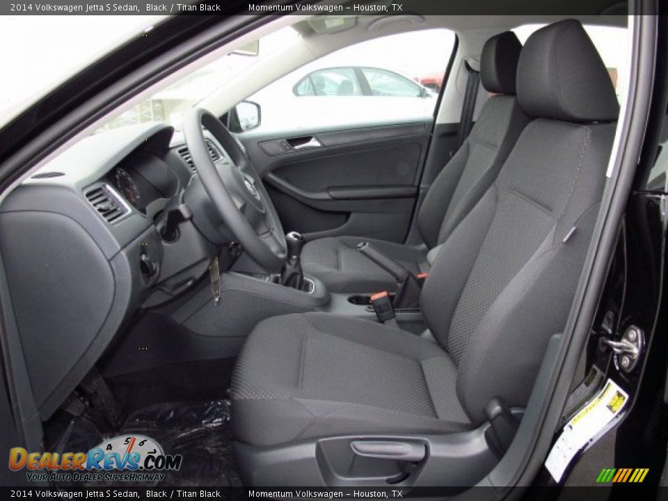 2014 Volkswagen Jetta S Sedan Black / Titan Black Photo #10