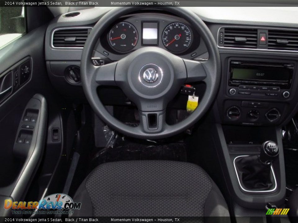 2014 Volkswagen Jetta S Sedan Black / Titan Black Photo #13