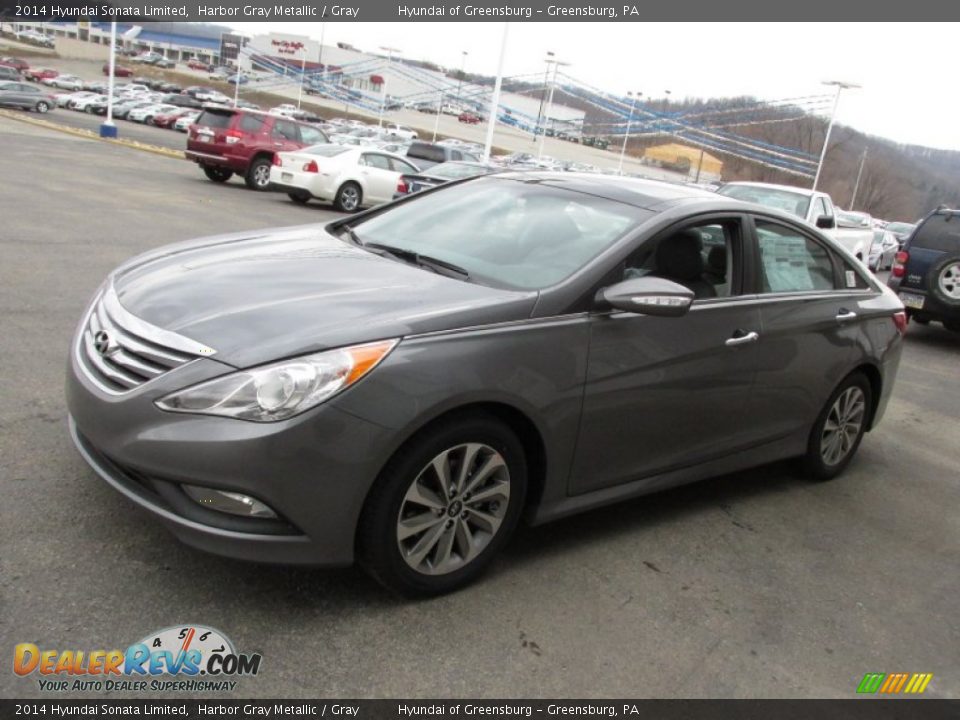 2014 Hyundai Sonata Limited Harbor Gray Metallic / Gray Photo #5